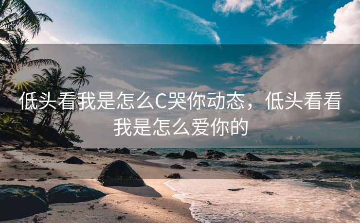 低头看我是怎么C哭你动态，低头看看我是怎么爱你的