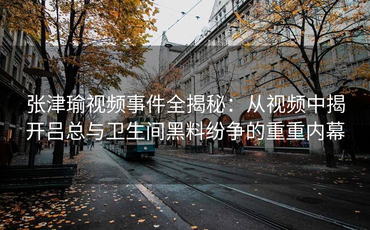 张津瑜视频事件全揭秘：从视频中揭开吕总与卫生间黑料纷争的重重内幕