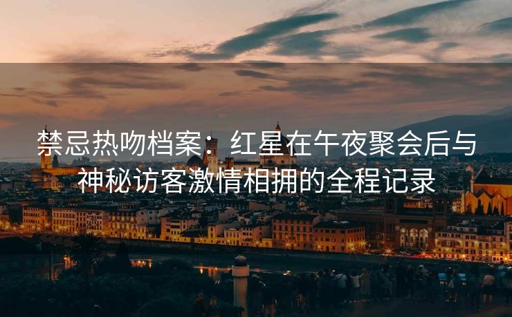 禁忌热吻档案：红星在午夜聚会后与神秘访客激情相拥的全程记录