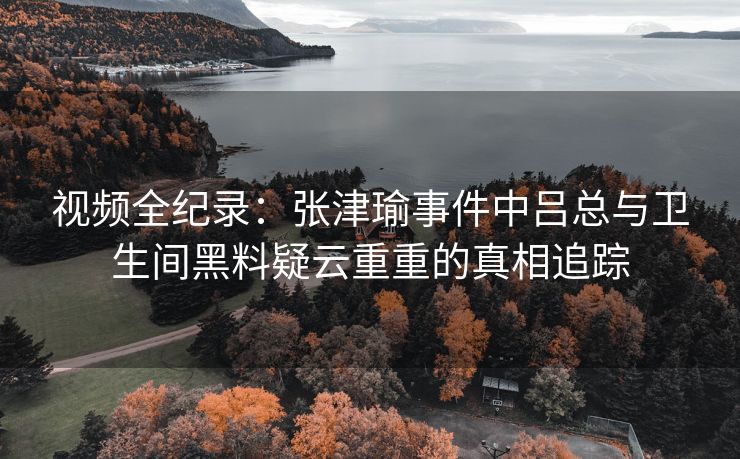 视频全纪录：张津瑜事件中吕总与卫生间黑料疑云重重的真相追踪